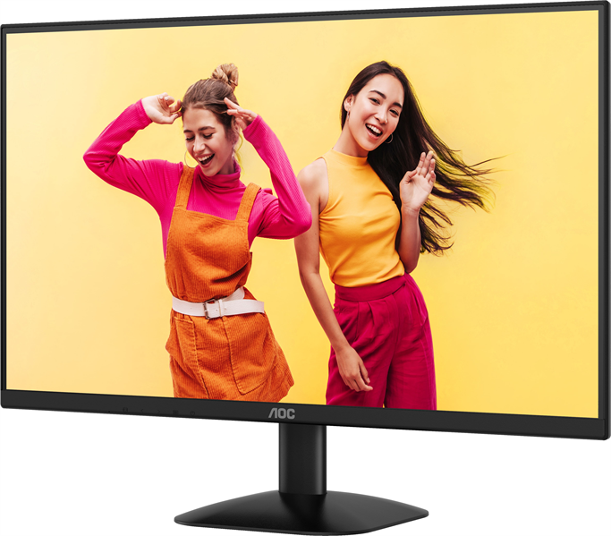 Монитор 27" AOC 1920x1080 WLED 16:9 VA 250cd, 3000:1, 4ms, 178°/178°, VGA, HDMI, 100Hz, Tilt, VESA, External, Black, 3y