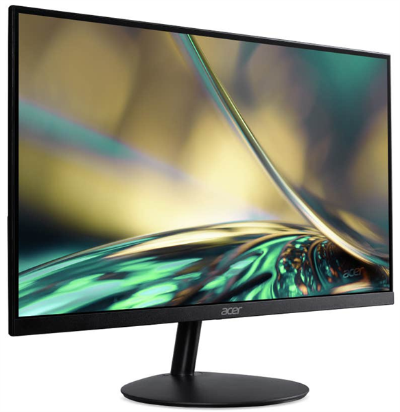 Монитор 23,8'' ACER SA242YEbi ZeroFrame, Ultra Thin Black, 16:9, IPS, 1920x1080, 1 / 4ms, 250cd, 100Hz, 1xVGA+ 1xHDMI(1.4), FreeSync