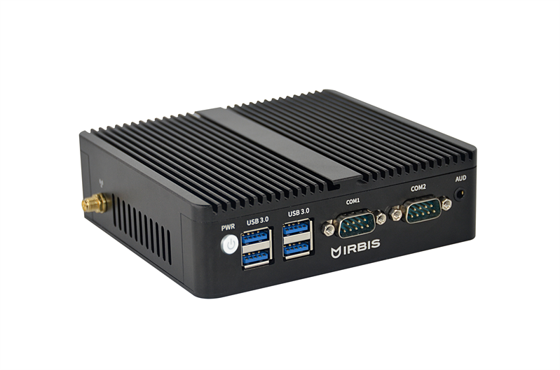 IRBIS Smartdesk mini PC Fanless Intel N100 (4C/4T - up to 3.4Ghz), 8GB DDR4 2666, 256GB SSD M.2, Intel UHD, WiFi, BT, 2xRS232 (serial COM port), NoOS, 1Y
