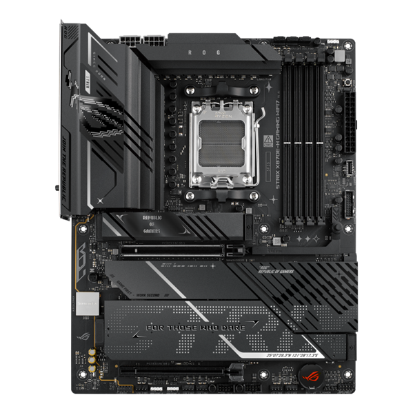 Материнская плата ASUS ROG STRIX X870E-H GAMING WIFI7 AM5, X870, 4*DDR5, 4*SATA, 4*M.2, 8*USB 3.2, 6*USB4, 2*Type-C, 2*PCIx16, HDMI, ATX; 90MB1M90-M0EAY0
