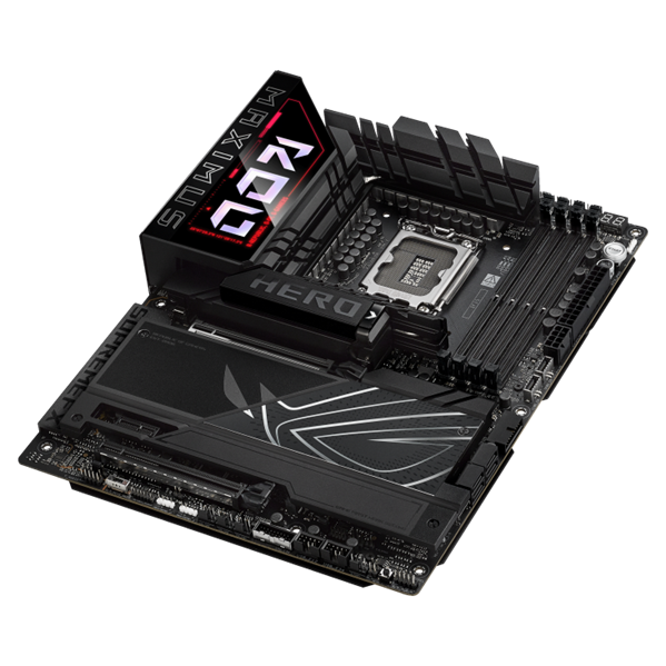 Материнская плата ASUS ROG MAXIMUS Z890 HERO, LGA1851, Z890, 4*DDR5, 4*SATA, 6*M.2, 8*USB 3.2, Type-C, 2*PCIx16, 1*PCIx1, 2*Thunderbolt™ 4, HDM, ATX; 90MB1ID0-M0EAY0