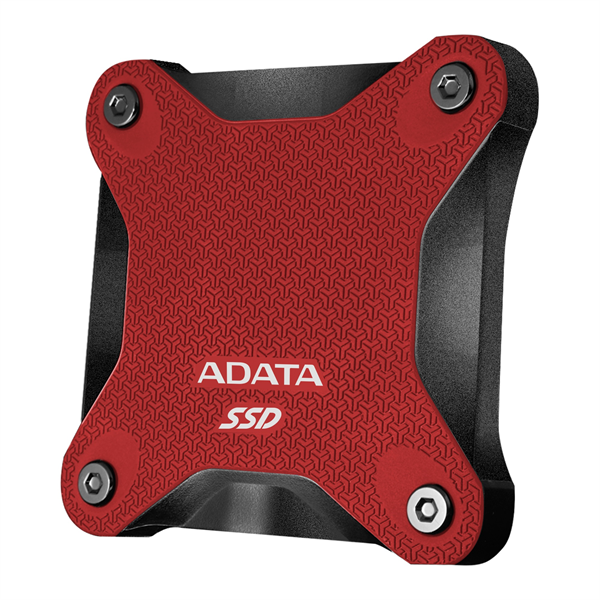 Внешний накопитель External SSD ADATA 512GB USB 3.2 Gen 2 (USB 10Gbps) R550/W480MB/s 3D NAND COLOR BOX red