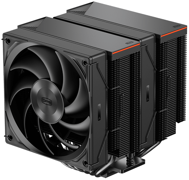 Кулер для процессора PCCooler RZ620 BK, 2x120mm FAN, 6 HEAT PIPES, 4-PIN PWM, 500-2200 RPM, 32 DBA, FDB BEARING, LGA 1851/1700/1200/115X, AMD AM5/AM4