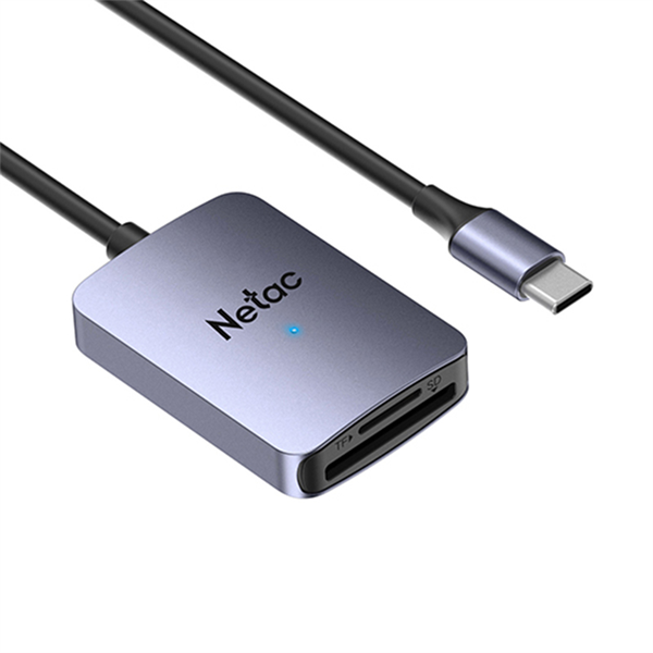 Кардридер Netac Flash card reader WK12, USB3.0 Type-C to mSD/SD (repl. NT09WK12-30GR)