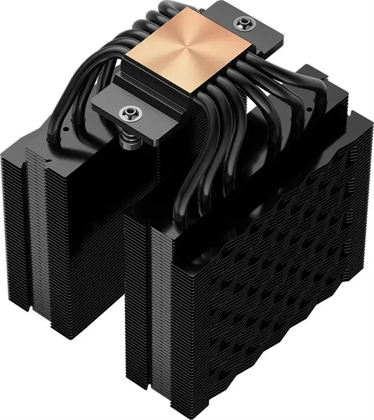 Кулер для процессора PCCooler RT620PRO BK, 2x120mm FAN, 6 HEAT PIPES, 4-PIN PWM, 500-2200 RPM, 34.9 DBA, HYDRO BEARING, LGA 1851/1700/1200/115X, AMD AM5/AM4