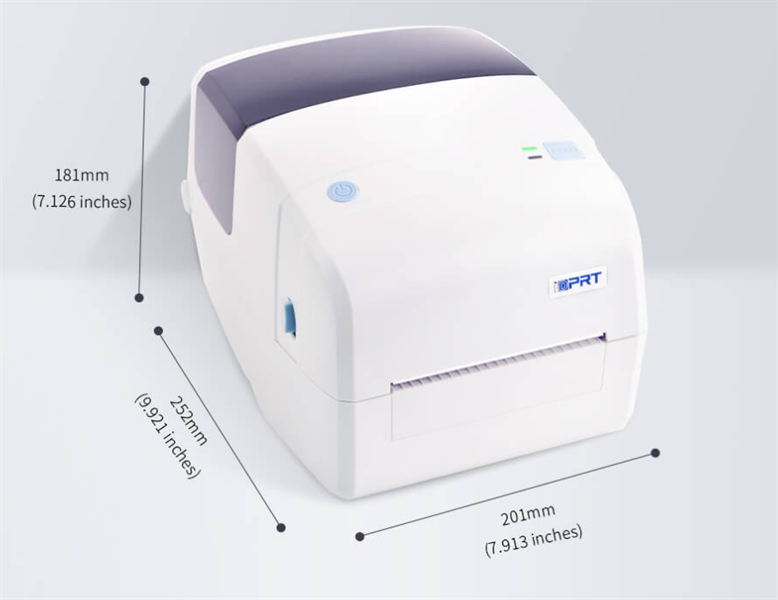 Принтер этикеток с отрезчиком iDPRT iD4S, DT, 4", 203 DPI, 6IPS (152 mm/sec), full and partial cutter (D)