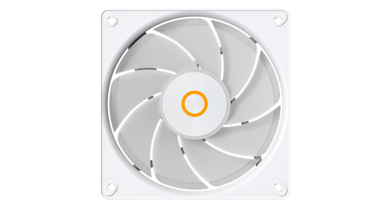 Вентилятор для корпуса Ocypus Gamma F12 Elite WH ARGB REVERSE BLADE, 120x120x25mm, 4-PIN PWM, 600-1800 RPM, 26 DBA MAX, HYDRO BEARING