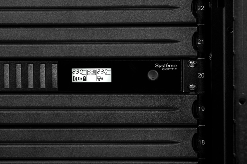 Источник бесперебойного питания Systeme Electric Smart-Save SMT, 750VA/450W, RM 1U, Line-Interactive, LCD, Out: 230V 4xC13, SNMP Intelligent Slot, USB, RS-232