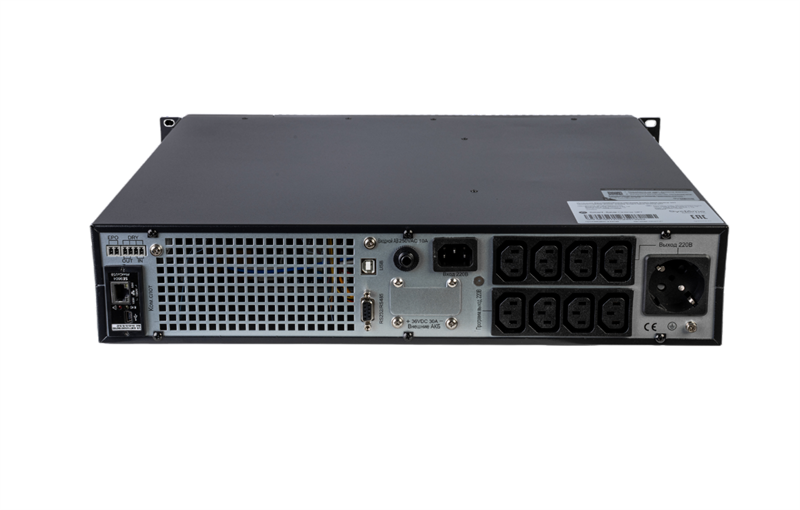 Источник бесперебойного питания Systeme Electric Smart-Save Online SRT, 1000VA/1000W, On-Line, Extended-run, Rack 2U(Tower convertible), LCD, Out: 8xC13, 1хSchuko, USB, RS-232, Pre-Inst. Web/SNMP