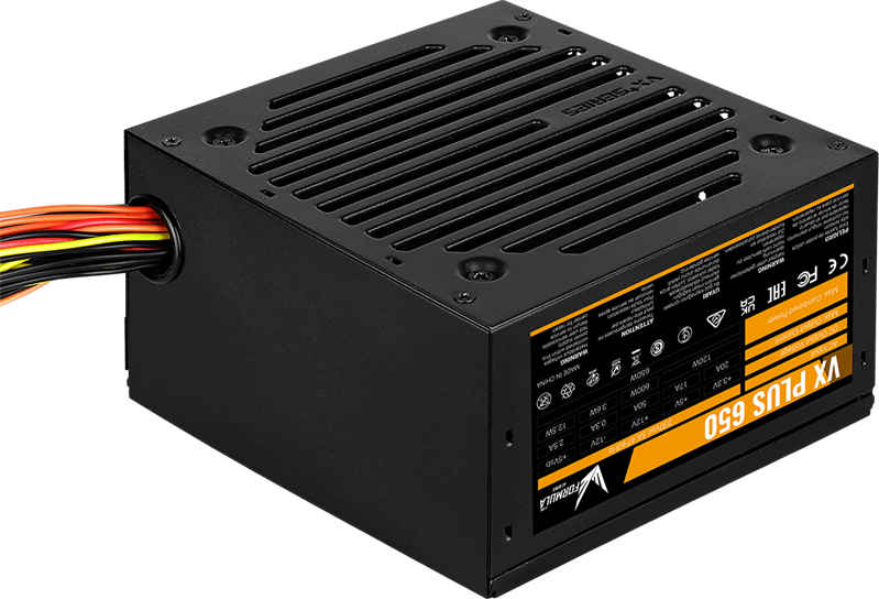 Блок питания Formula V Line VX PLUS 650, 650W, ATX12V v2.3, 12cm Fan (ex Aerocool)