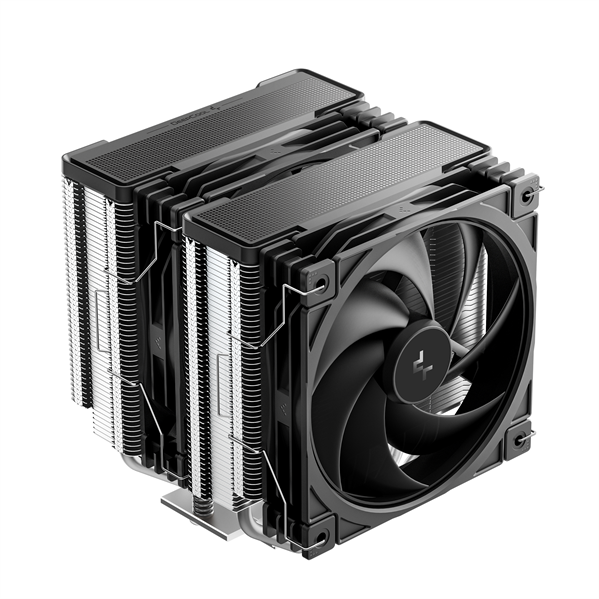Кулер для процессора DEEPCOOL AG620 G2 LGA1954/1851/1700/AM5/AM4 (9шт/кор, TDP 270W, PWM, DUAL Black Fan 120mm, 6 тепл. трубок, черный) RET (R-AG620-BKNPMG2-G)