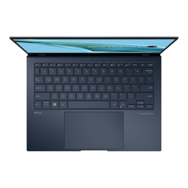 ASUS Zenbook S 13 OLED UX5304MA-NQ172 Core Ultra 7 155U/LPDDR5X 16GB/1TB M.2 SSD/13.3" 3К (2880 x 1800) OLED/No OS/Ponder Blue/1,0Kg/RU_EN_Keyboard
