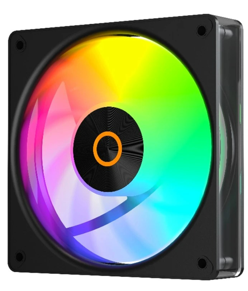 Вентилятор для корпуса Ocypus Gamma F12 Elite BK ARGB 3 IN 1, 120x120x25mm, 4-PIN PWM, 600-1800 RPM, 26 DBA MAX, HYDRO BEARING