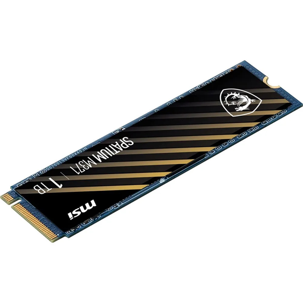 Твердотельный накопитель MSI SSD SPATIUM M371 1TB M.2 2280 PCle 3.0 NVMe R2350/W1700MB/s 3D NAND TLC MTBF 1.5M 90000/280000 IOPS 210TBW