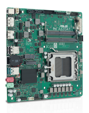 Материнская плата ASUS PRO A620AT-CSM, AM5, A620, 2*DDR5, 2*SATA, 1*M.2, 3*USB 3.2, 7*USB 2.0, Type-C, 1*COM port, Matx; 90MB1L5M-M0EAYC