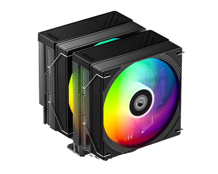 Кулер для процессора ID-COOLING FROZN A620 PRO SE ARGB LGA1700/1200/115X/AM5/AM4 (8шт/кор, TDP 260W, PWM, черный, 6 тепл.трубок + медная база, DUAL ARGB FAN 120mm) RET