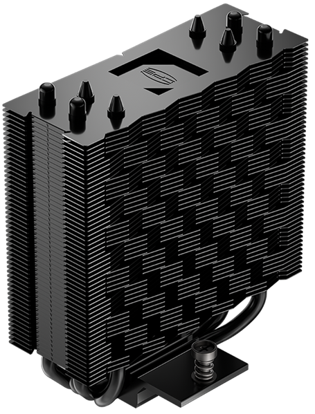 Кулер для процессора PCCooler RT400 BK, 120mm FAN, 4 HEAT PIPES, 4-PIN PWM, 500-2200 RPM, 34.9 DBA, HYDRO BEARING, LGA 1851/1700/1200/115X, AMD AM5/AM4