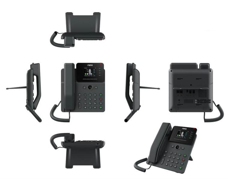 SIP-Телефон Fanvil V61G (Замена X301G, X303G), 4 SIP-акк., 2,4", 320x240 Цвет. экран, POE, БП в комп., 2x1 Gbps
