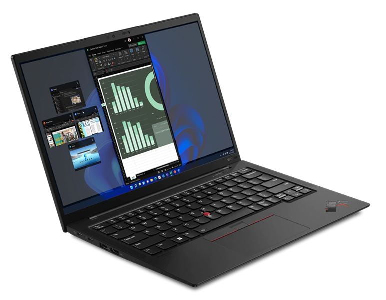 Ноутбук ThinkPad Ultrabook X1 Carbon Gen 10 14" 2.2K (2240x1400) IPS AG, i7-1260P, 16GB LPDDR5 5200, 1TB SSD M.2, Intel Iris Xe, WiFi, BT, LTE, FPR, TPM2, IR&FHD Cam, 57Wh,65 (После СЦ, царапины, потёртости)