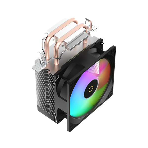 Кулер для процессора Ocypus Gamma A20 BK ARGB, 92mm FARGB FAN, Top FARGB Panel, 2 HEAT PIPES, 3-PIN, 1900 RPM, 21DBA, HYDRO BEARING, LGA115X/1200/1700/18XX, AM4/AM5