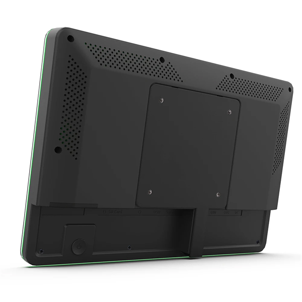 Система бронирования переговорных комнат UtiClock Black. Led-индикатор по всему периметру, экран 10" HD, Android 10, 1xLAN (POE), 2xUSB, Wi-Fi, черный, гарантия 1 год (универсальное крепление в комплекте; блок питания в комплекте)