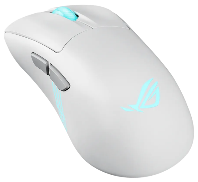 Мышь ASUS ROG KERIS II ORIGIN, 54g, Wired, 2.4GHz RF, Bluetooth 5.1, 42K DPI sensor, 5 Programmable Buttons, White