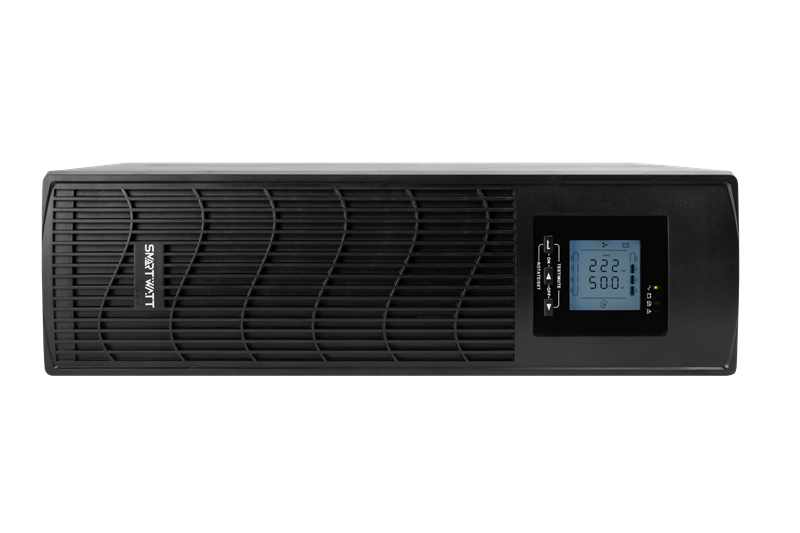 Источник бесперебойного питания SMARTWATT ИБП линейно-интерактивный SIN, 3000/2400 ВА/Вт, стоечный/напольный, LCD дисплей, IEC C13 - 6 шт., Schuko CEE7/4 - 1 шт. (3703020030004)