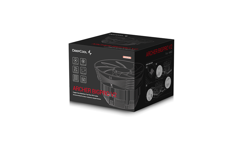 Кулер для процессора Deepcool ARCHER BIGPRO V2 Soc-AM5/AM4/1200/1700/1851 125W (G-U-ARCHER-ARNNNN-G-3)