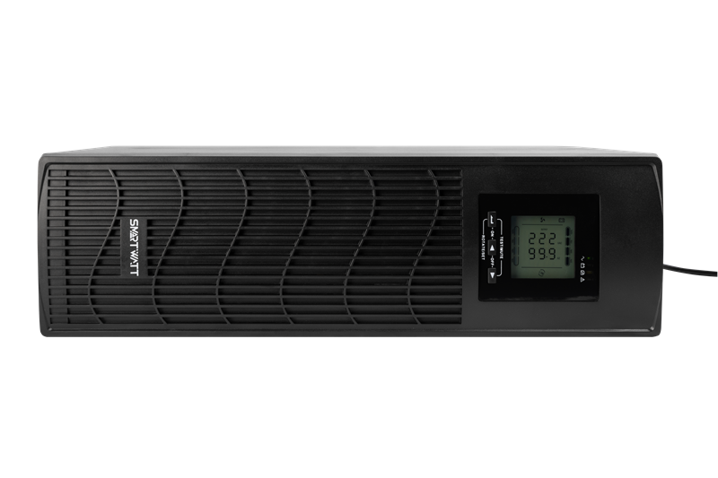 Источник бесперебойного питания SMARTWATT ИБП линейно-интерактивный SIN, 3000/2400 ВА/Вт, стоечный/напольный, LCD дисплей, IEC C13 - 6 шт., Schuko CEE7/4 - 1 шт. (3703020030004)
