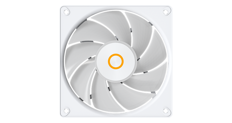 Вентилятор для корпуса Ocypus Gamma F12 Elite WH ARGB, 120x120x25mm, 4-PIN PWM, 600-1800 RPM, 26 DBA MAX, HYDRO BEARING