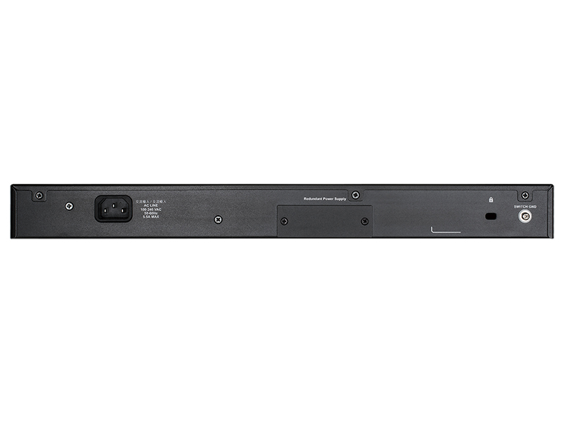 Коммутатор D-Link PROJ Настраиваемый L2+ стекируемый PoE-коммутатор, 48x1000Base-T PoE, 4x10GBase-X SFP+, PoE-бюджет 370 Вт (740 Вт с DPS-700), CLI, консольный порт RJ-45, RPS