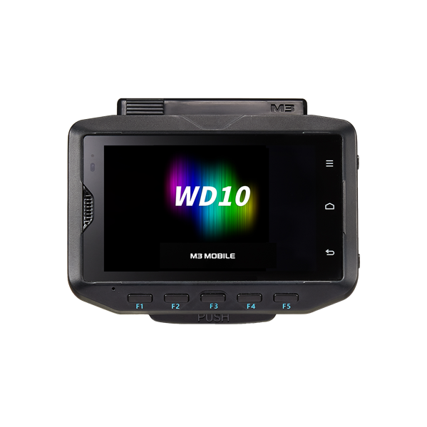 Терминал сбора данных M3 Mobile WD10W Android 13, WiFi, 4" WVGA, 13MP CAM, BT 5.0, NFC(HF), 4G/64G, 3,350mAh Battery is included and Screen Protector, Hand Strap are attached.