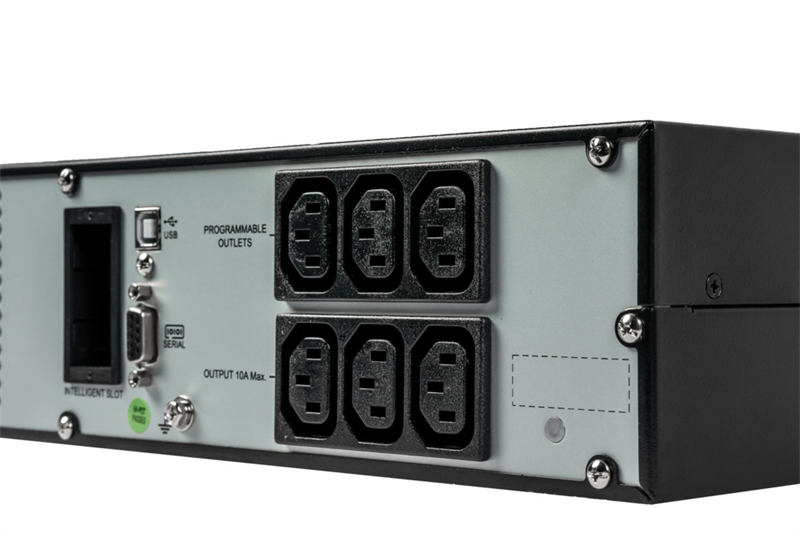 Источник бесперебойного питания Systeme Electric Smart-Save Online SRV, 1000VA/900W, On-Line, Rack 2U(Tower convertible), LCD, Out: 6xC13, SNMP Intelligent Slot, USB, RS-232