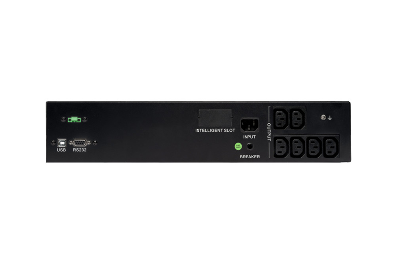 Источник бесперебойного питания Systeme Electric Smart-Save SMT, 1000VA/720W, RM 2U, Line-Interactive, LCD, Out: 230V 6xC13, SNMP Intelligent Slot, USB, RS-232