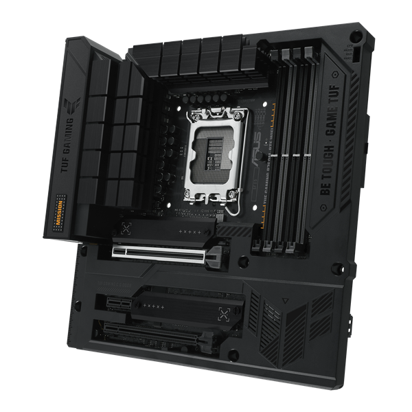 Материнская плата ASUS TUF GAMING B760M-BTF WIFI, LGA1700, B760, 4*DDR5, 4*SATA, 3*M.2, 5*USB 3.2, 4*USB 2.0, Type-C, 2*PCIx16, 1*PCIx1, DP+HDMI, mATX; 90MB1G50-M0EAY0
