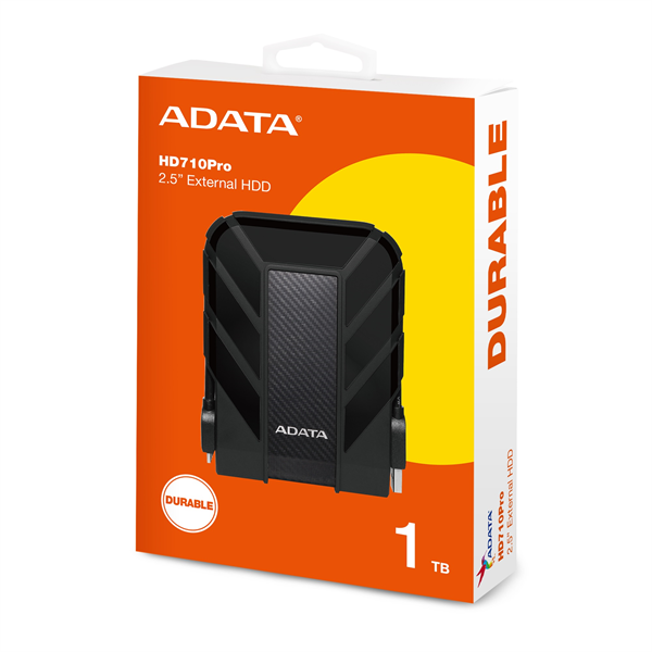 Внешний накопитель External HDD ADATA 1TB USB 3.2 Gen 1 COLOR BOX black