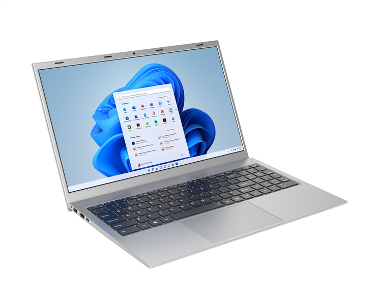 IRBIS Blizzard 15NBC1009 AMD Ryzen R7 5825U, 15.6"LCD 1920*1080 IPS 16GB sodimm +512GB SSD, AC wifi, Front camera:2MP, 5000mha battery, A METAL USB TYPE C , M.2 port *2 Windows 11 Pro RUS/Silver