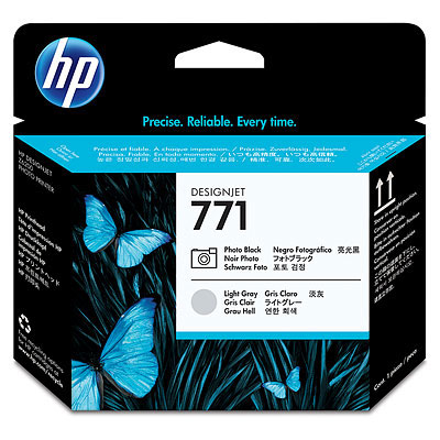 Печатающая головка Печатающая головка HP 771 для DesignJet Z6200/Z6600/Z6800, фото черная/светло-серая