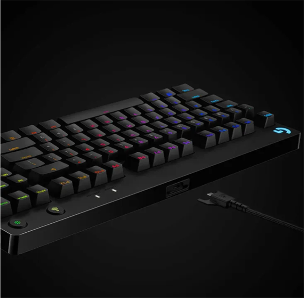 Клавиатура Logitech Gaming keyboard G PRO, Mechanical, RGB, Black, [920-009393]
