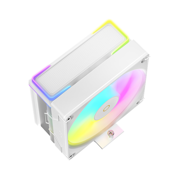 Кулер для процессора Ocypus Delta A40 SE WH ARGB, 120mm ARGB FAN, Top ARGB Panel, 4 HEAT PIPES, 4-PIN PWM, 800-1800 RPM, 31DBA, HYDRO BEARING, LGA115X/1200/1700/18XX, AM4/AM5