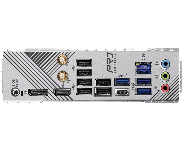 Материнская плата ASROCK B650 PRO RS WIFI, AM5, B650, 4*DDR5, 4*SATA, 3*M.2, 3*USB 3.2, 6*USB 2.0, Type-C, 2*PCIx16, 1*PCIx1, 1*M.2 (Key E), HDMI+DP, ATX