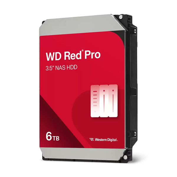 Жесткий диск Western Digital Red Pro NAS HDD 3.5" SATA 6Tb, 7200rpm, 256MB buffer, WD6005FFBX, 1 year
