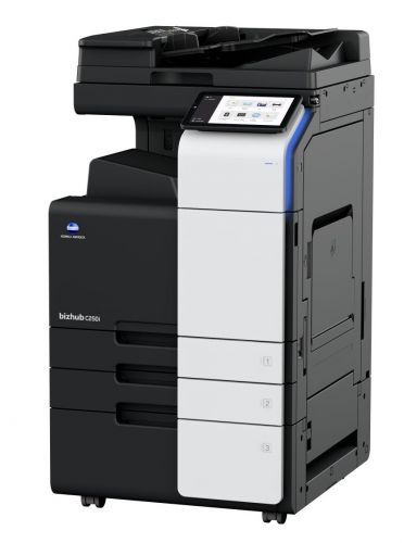 Многофункциональное устройство лазерное Konica Minolta bizhub C250i (МФУ, A3, 25 стр./мин, без крышки и ADF, без тумбы, без картриджей, без кабеля питания, запуск только инженером платно)