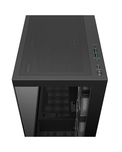 корпус Deepcool CG580 4F V2 без БП, боковое окно (панорама), 4x120mm ARGB PWM вентилятора, черный, ATX (R-CG580-BKADA4-G-2)