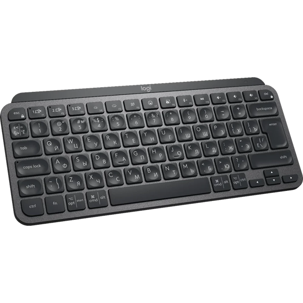 Клавиатура Logitech Wireless MX Keys Mini, Bluetooth, GRAPHITE, Rus/Eng, [920-010501]