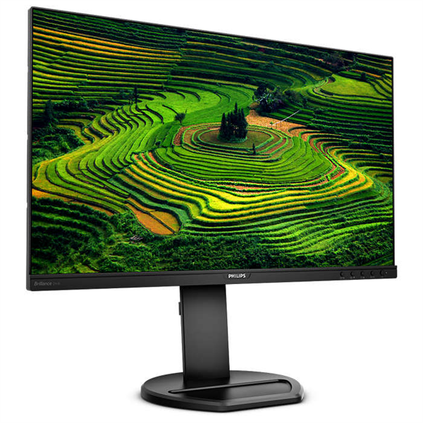 монитор 23,8" Philips 241B8QJEB 1920x1080 IPS LED 16:9 5ms VGA DVI HDMI DP 2*USB3.0 2*USB2.0 50M:1 178/178 250cd HAS Pivot Tilt Swivel Speakers Black (незначительное повреждение коробки)