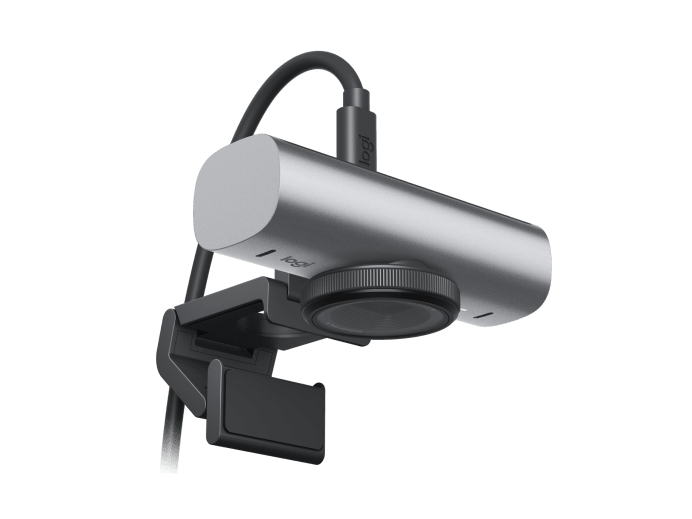 Веб-камера Logitech Webcam Brio MX 4К, 3840x2160, Pale Grey [960-001554]