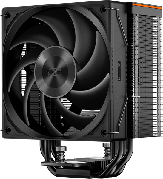Кулер для процессора PCCooler RZ400 V2 BK, 120mm FAN, 4 HEAT PIPES, 4-PIN PWM, 500-2200 RPM, 32 DBA, FDB BEARING, LGA 1851/1700/1200/115X, AMD AM5/AM4