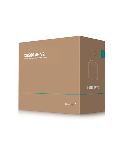 корпус Deepcool CG580 4F V2 без БП, боковое окно (панорама), 4x120mm ARGB PWM вентилятора, черный, ATX (R-CG580-BKADA4-G-2)