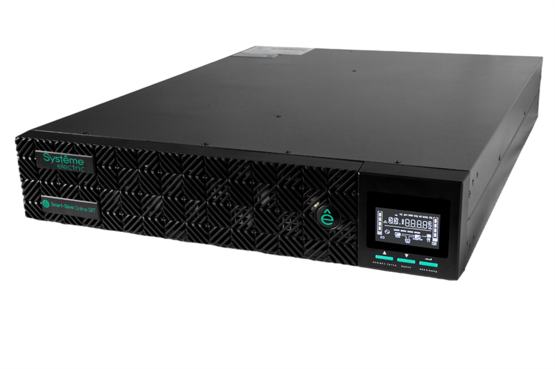 Источник бесперебойного питания Systeme Electric Smart-Save Online SRT, 1000VA/1000W, On-Line, Extended-run, Rack 2U(Tower convertible), LCD, Out: 8xC13, 1xSchuko, SNMP Intelligent Slot, USB, RS-232, Dry contact